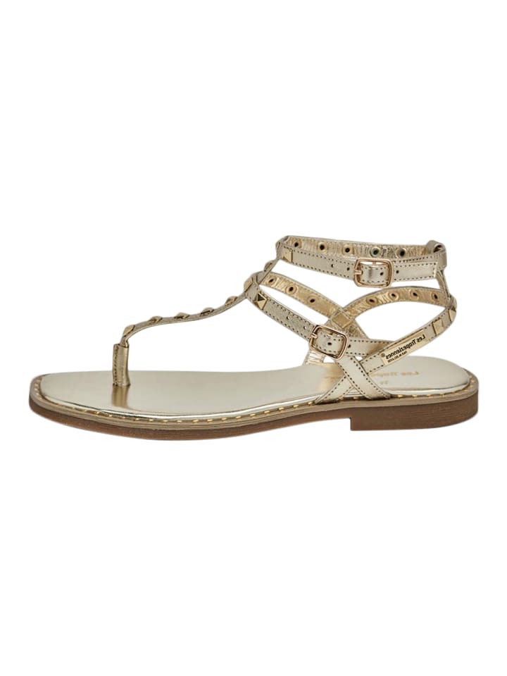 Ledersandalen von M.belarbi Coraze Gold