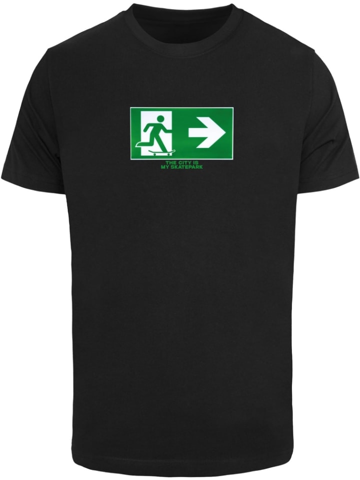 T-Shirt "Skate Exit Tee" in Schwarz