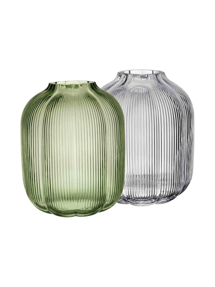 2er Set Vasen Fleur in 19 cm in bunt