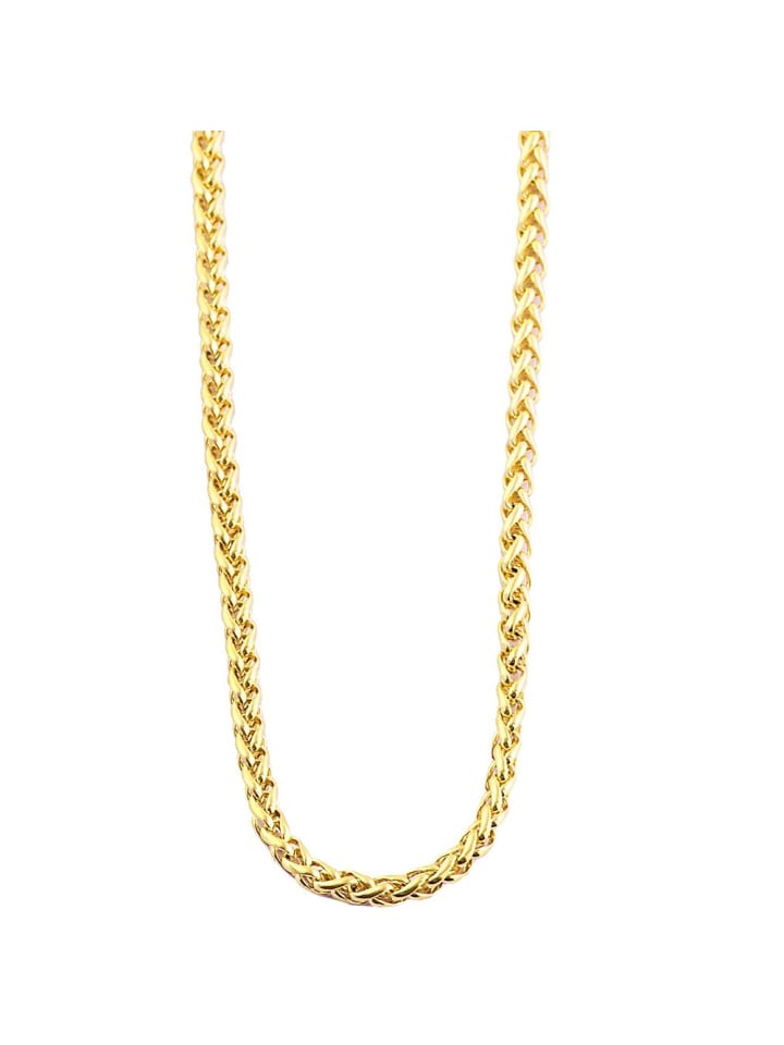 Unisex Halskette – Kordelkette aus Edelstahl in gold