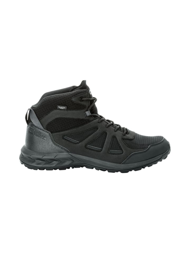 SHOES "Woodland 2 Texapore Mid" in espresso/dark red