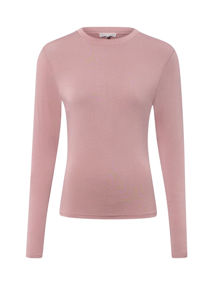 Langarmshirt in rosenholz