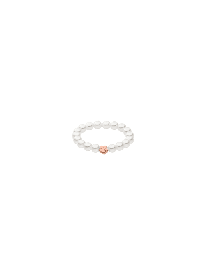 Perlenring Shiny Bloom Rosegold