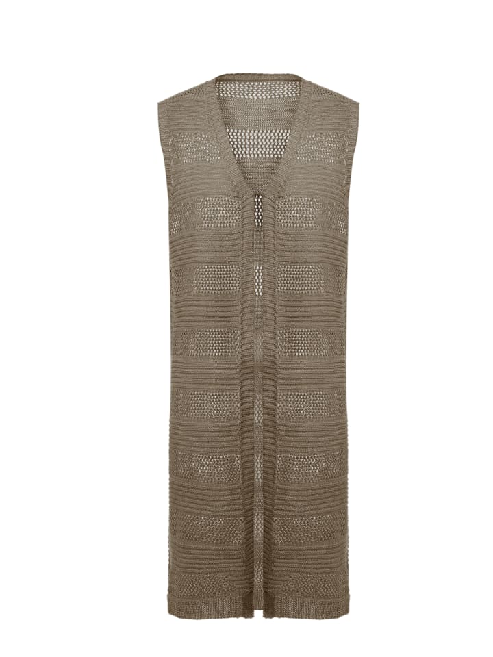 Women Vest in Taupe