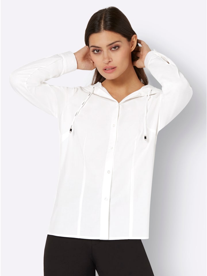 Bluse in ecru