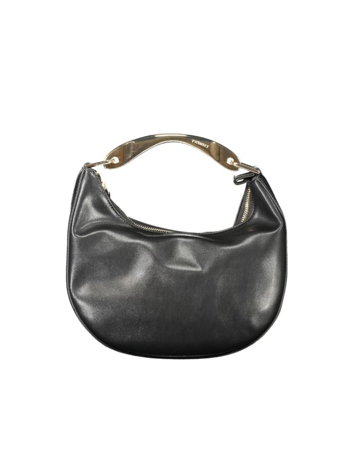 Schwarz Polyurethan Damen Handtasche