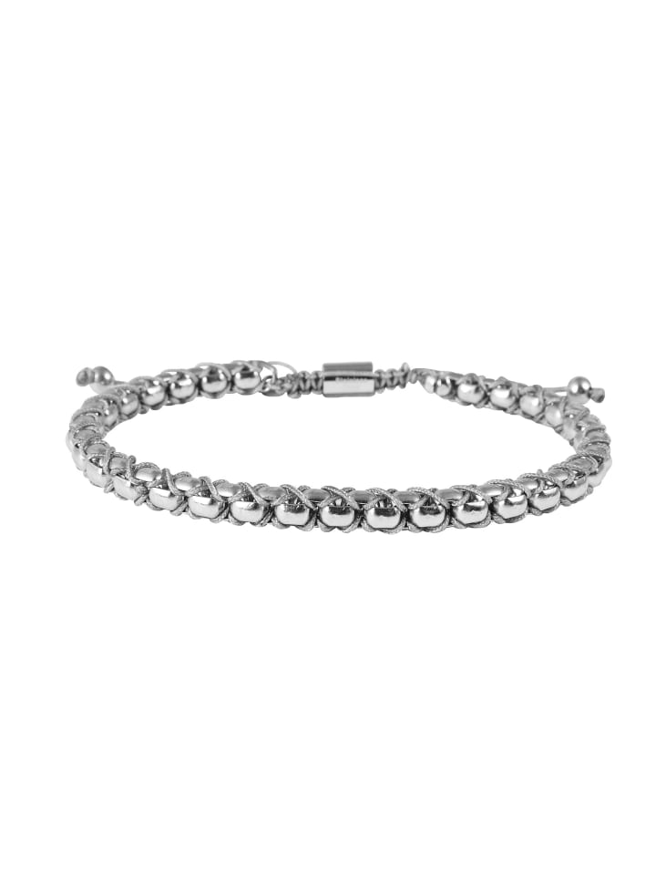 Herren Armband aus Edelstahl 19 cm in silber