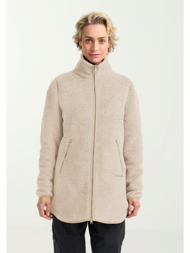 Fleecejacke in beige