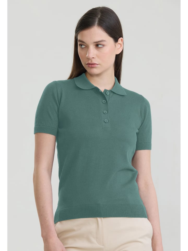 Polo Shirt Kurzarm in Grün