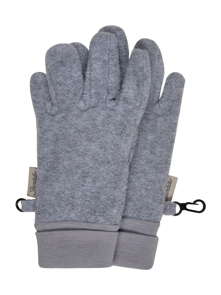 Fingerhandschuh in silber mel.