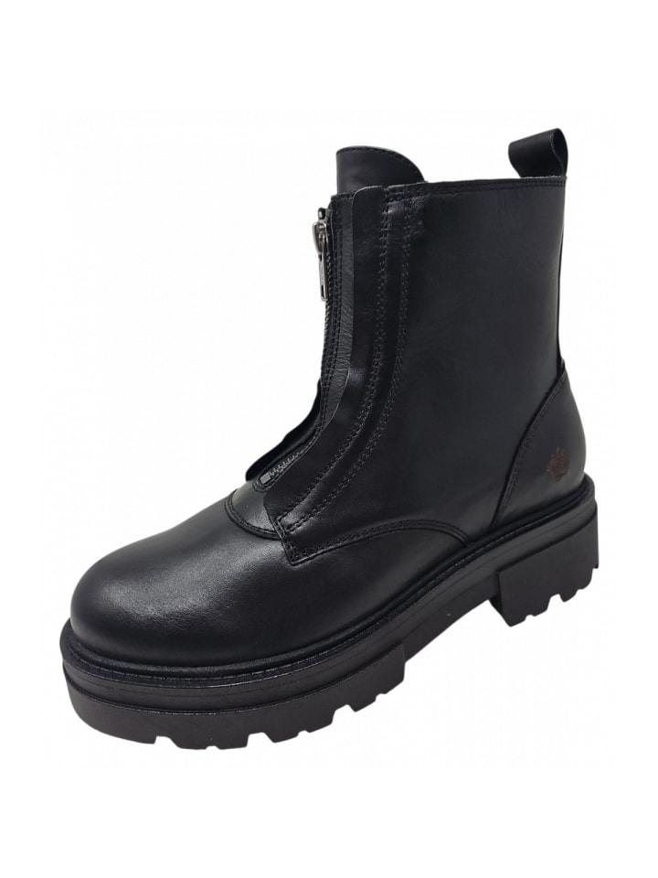 Schnürstiefel in Schwarz