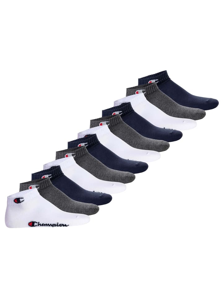Socken 12er Pack in Blau/Weiß/Grau