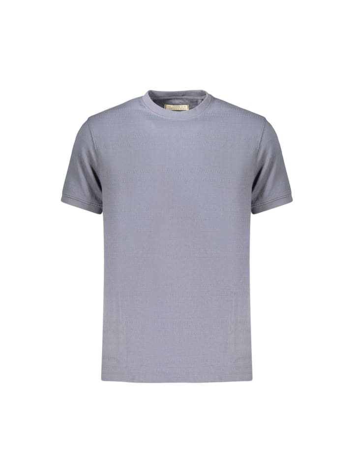 Blau Herren T-Shirt aus Baumwolle