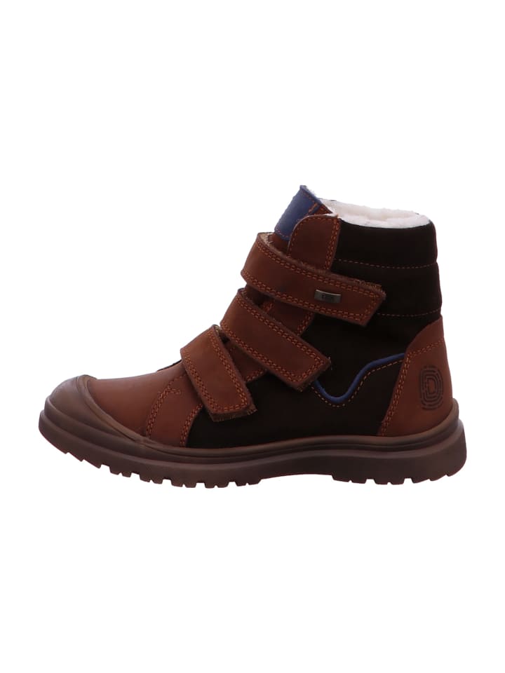 Klettstiefel in Braun