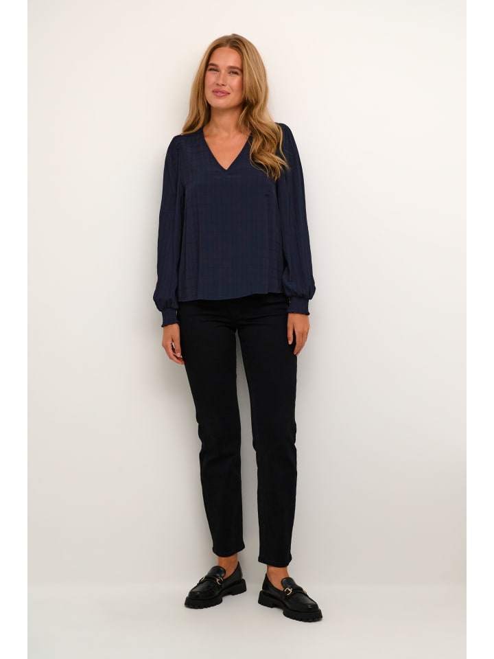 Langarm-Bluse KAlissa Regular fit in Midnight Marine