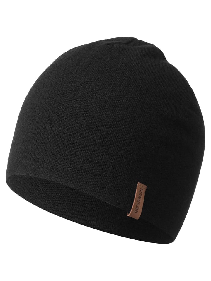 Strickmütze in schwarz