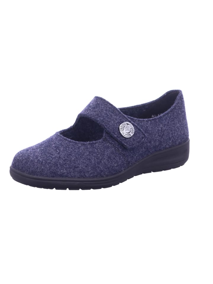 Hausschuhe Damen Halea Weite H in Blau