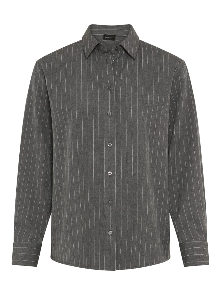 Klassische Bluse in grau