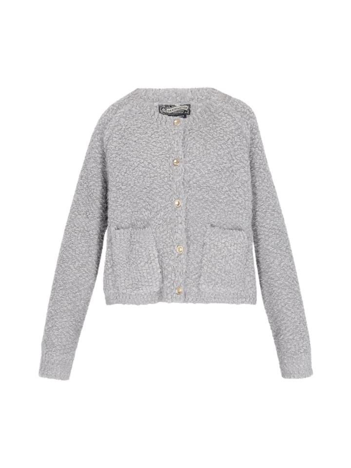 Women Cardigan in grey melange