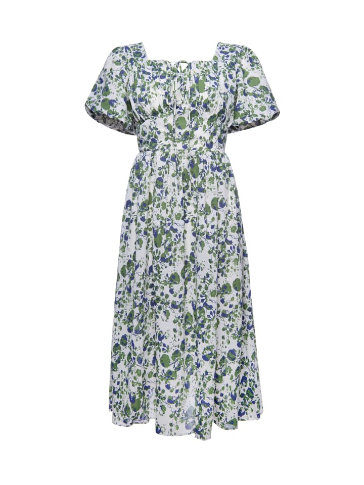 Women Dress in Green Multicolor