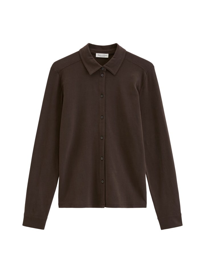 Jersey-Poloshirt regular in Burnt Coffee