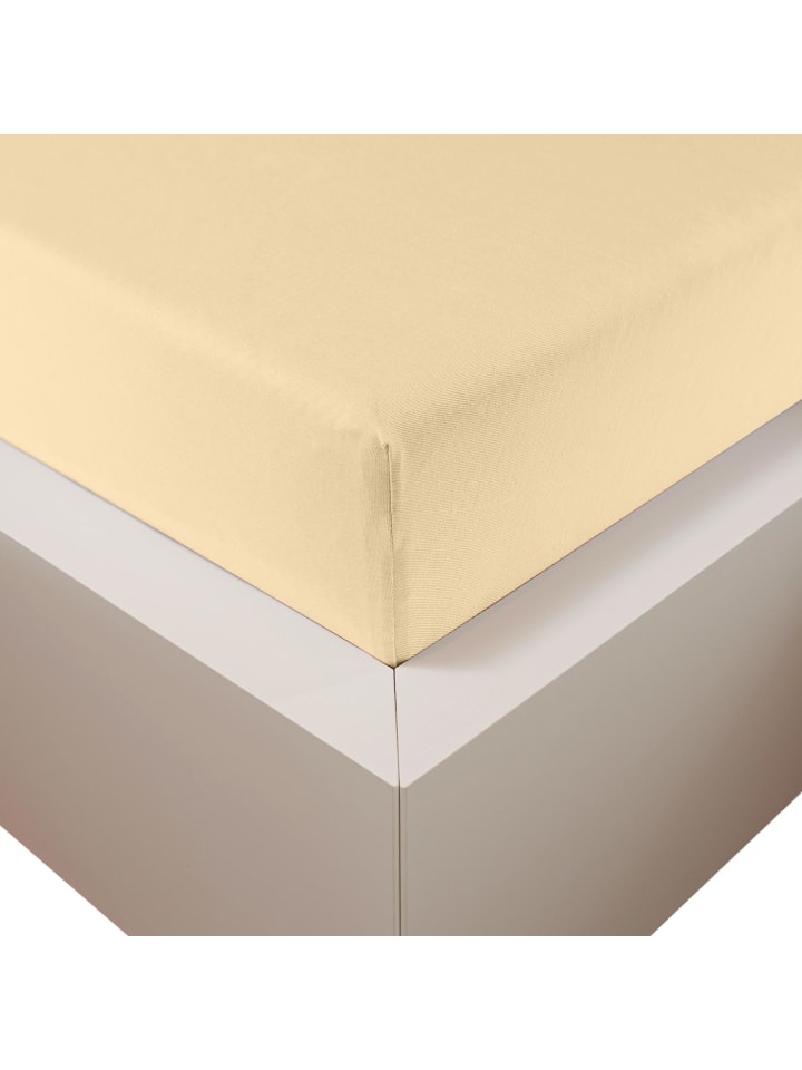 Premium Plus Edel-Jersey Spannbettlaken in natur