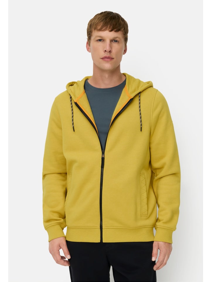 Kapuzenjacke mit verstellbarem Kordelzug in Gelb