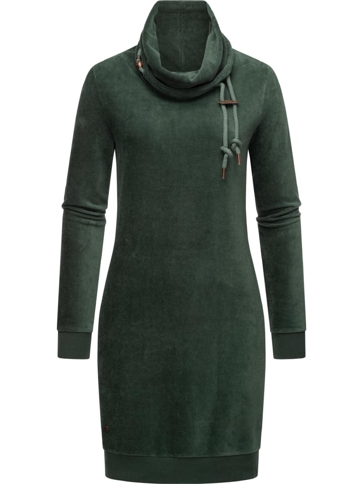 Sweatkleid Chloe Velvet in Pine Green23