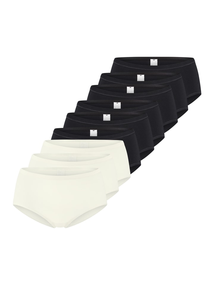 High Waist Panty GO Daily Cotton in Schwarz / weiß
