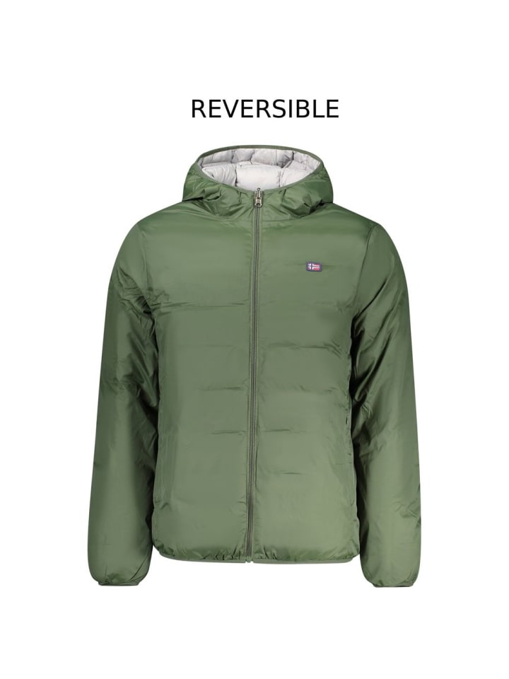 Grün Polyester Herren Jacke