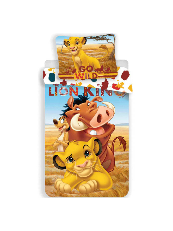 Der König der Löwen Pride Lands Trio Bettwäsche-Set 140x200cm, 70x90cm