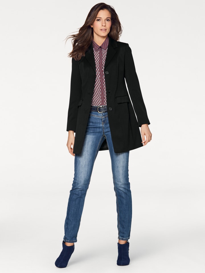 Longblazer in schwarz
