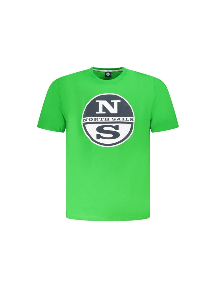 Grün Baumwolle Herren T-Shirt
