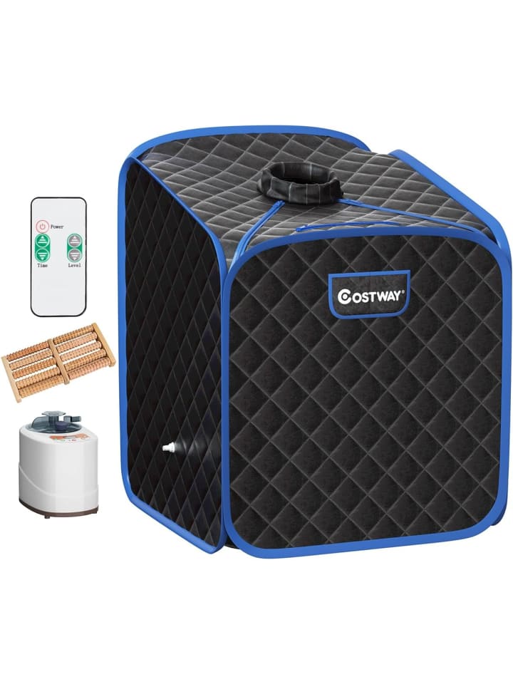 2L Mini Dampfsauna in Schwarz