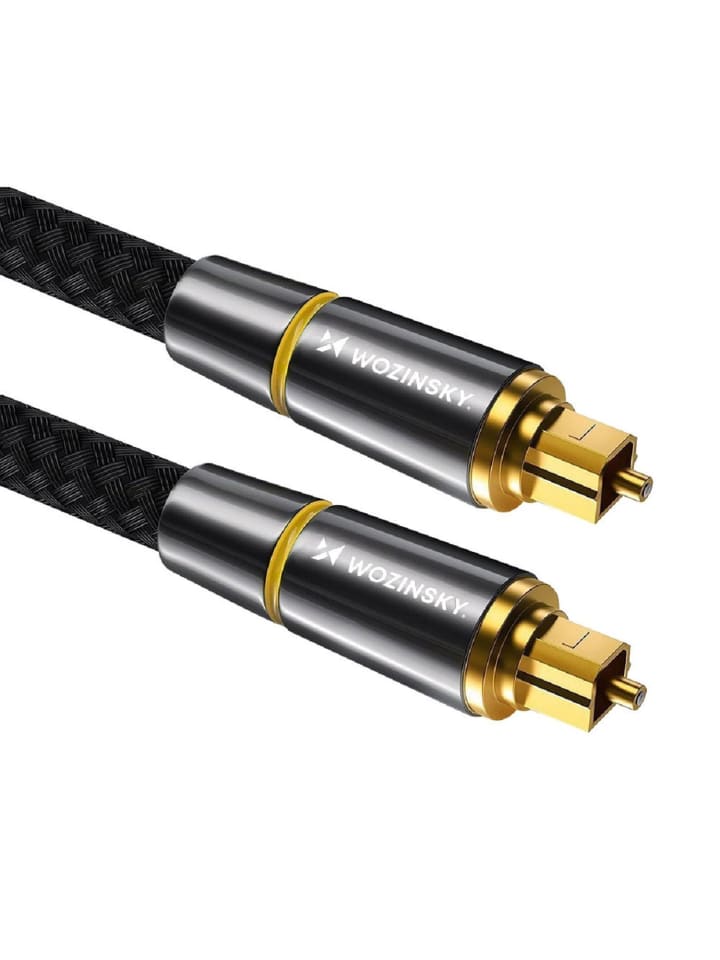 Audiokabel Digitale Glasfaser Toslink SPDIF Schwarz 3m in Schwarz