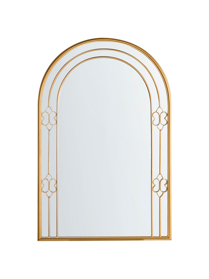 Wandspiegel MAUTRE in Gold - (W) 66 x (H) 98 x (L) 3 cm Vertikal