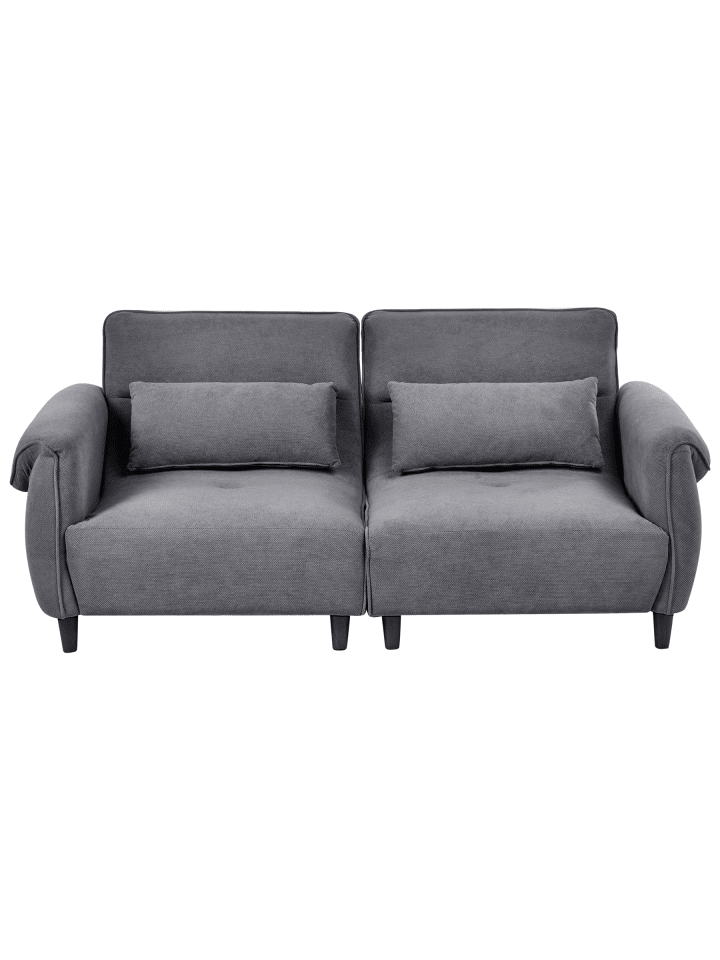 3-Sitzer Sofa WETLAN in Grau/Schwarz - (W) 192 x (H) 84 x (L) 85 cm