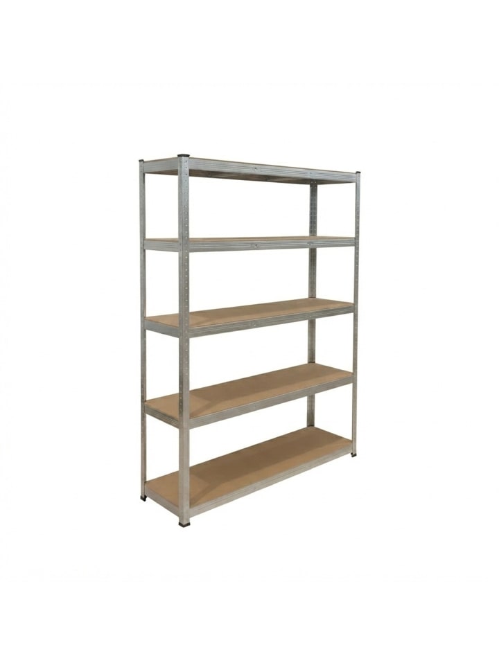 Schwerlastregal in Silber - (B)120 x (H)200 x (T)50 cm
