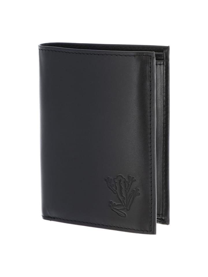 Leather Geldbörse RFID Schutz Leder 13 cm schwarz-frog 2.0