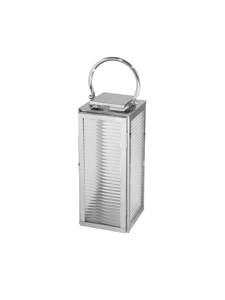 Laterne "Malaga" in Silber - H. 43 cm