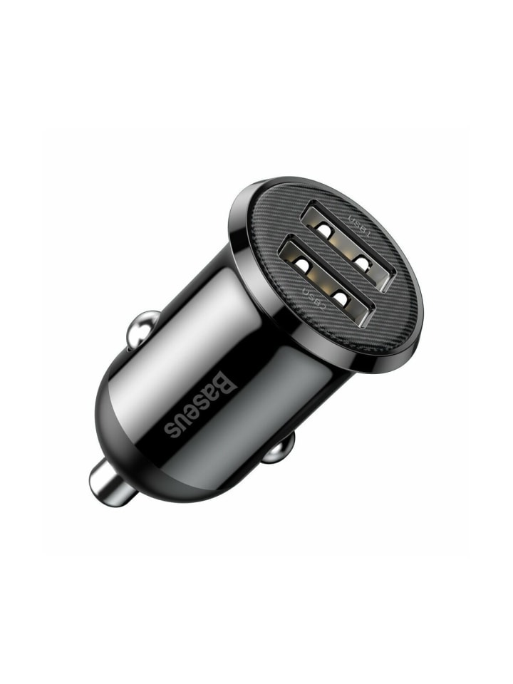 Baseus Grain Pro Autoladegerät 2x USB 4,8 A schwarz