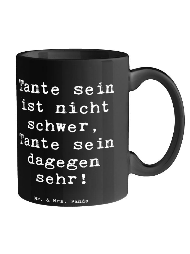 Tasse Tolle Tante mit Spruch in Schwarz