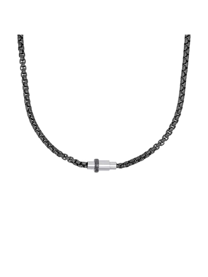 Kette mit Anhänger Edelstahl, IP gun in Grau