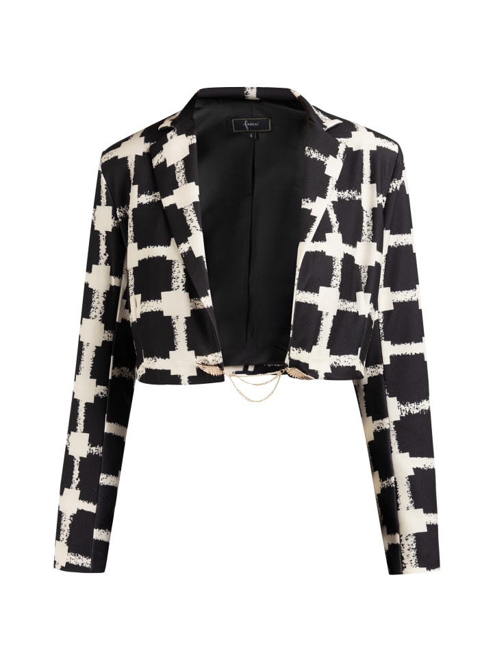 Damen Jacke in Schwarz Weiss