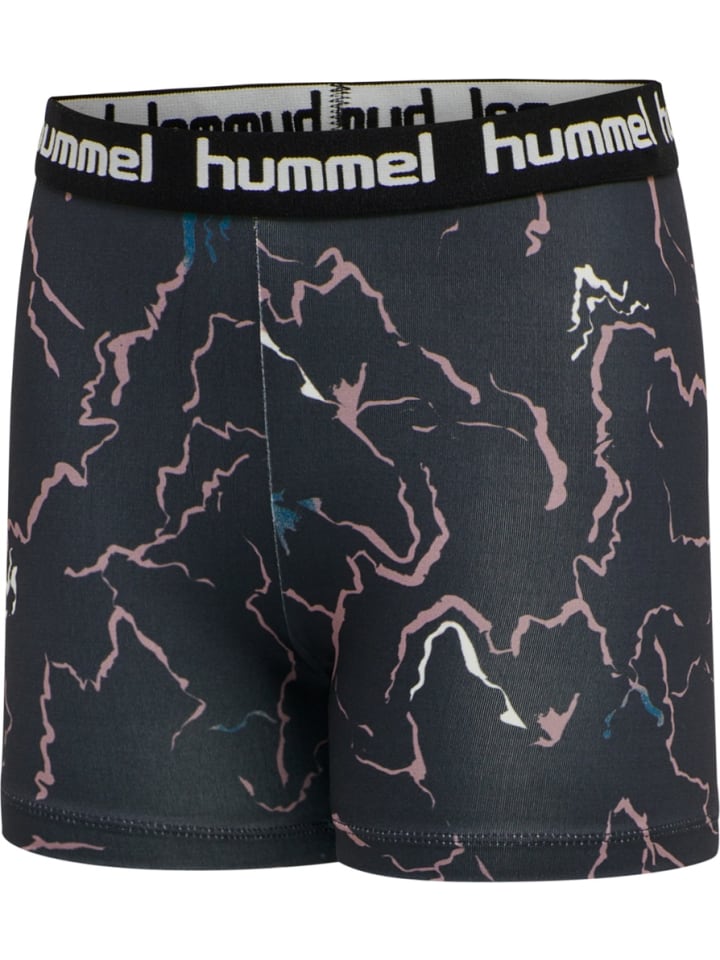 Kinder Short "Hmlmimmi Tight Shorts" in Schwarz