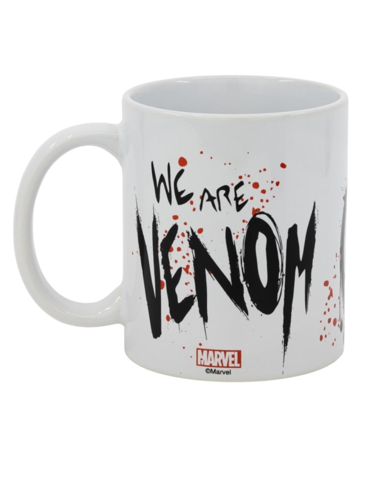 Marvel Tasse Venom 325ml Keramiktasse mit Antiheld-Motiv Geschenkidee in Weiß