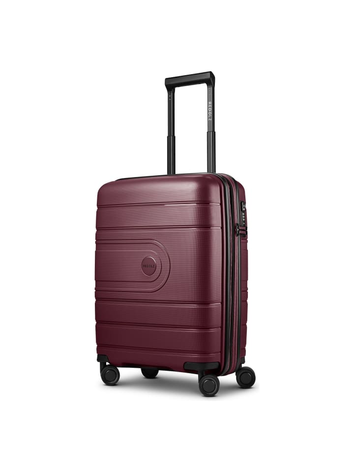 Essentials 11 4 Rollen Kabinentrolley 55 cm mit Dehnfalte burgundy