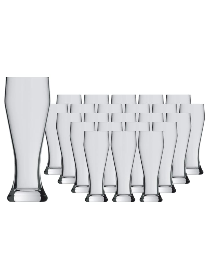24er Set Weizenbiergläser Ranft in Transparent 0,3 l
