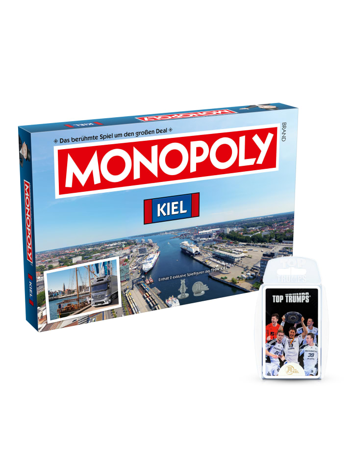 Monopoly - Kiel inkl. Top Trumps THW Kiel in mehrfarbig