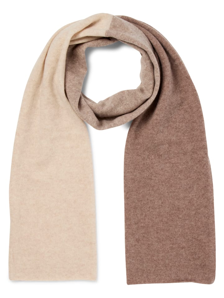 Schal in melange beige - 0002